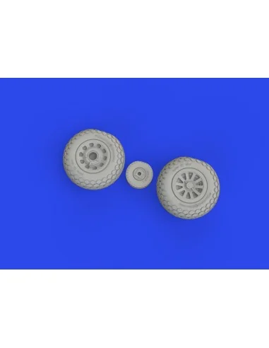 P-51D wheels oval tread, 1/72 - Eduard Accessories 672367