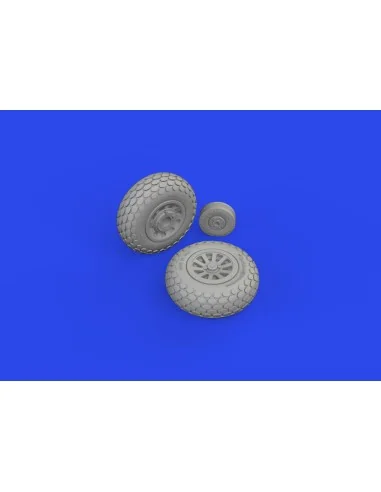P-51D wheels oval tread, 1/72 - Eduard Accessories 672367