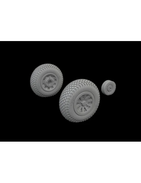 P-51D wheels cross tread, 1/72 - Eduard Accessories 672368