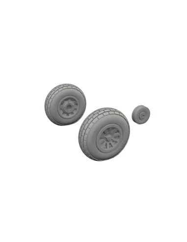P-51D wheels block tread, 1/72 - Eduard Accessories 672369