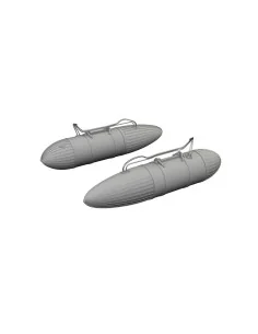 P-51D 108gal paper drop tanks PRINT, 1/72 - Eduard Accessories 672374
