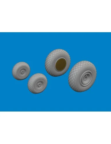 B-24H wheels AIRFIX, 1/72 - Eduard Accessories 672380