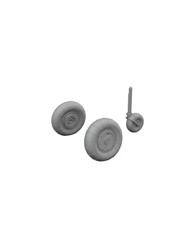 Bf 109G-10 wheels, 1/72 - Eduard Accessories 672385