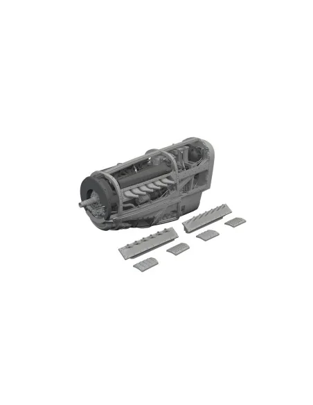 [NO_DESC] P-51D engine PRINT EDUARD, 1/72 - Eduard Accessories 672389