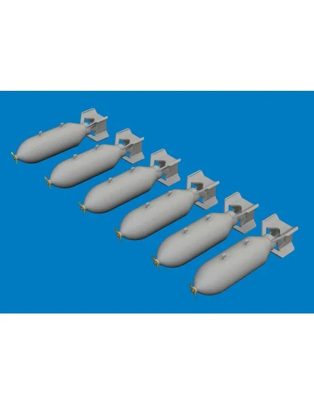 [NO_DESC] US 500lb bombs PRINT, 1/72 - Eduard Accessories 672394