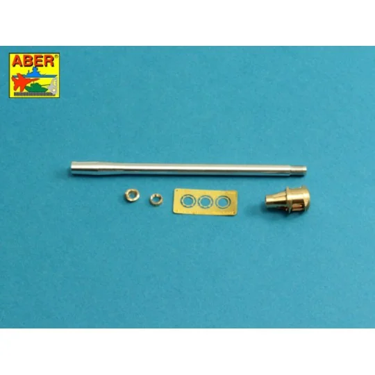 U.S 90 mm M3 barrel with muzzle brake for T26E3, Pershing, 1/35 - A...