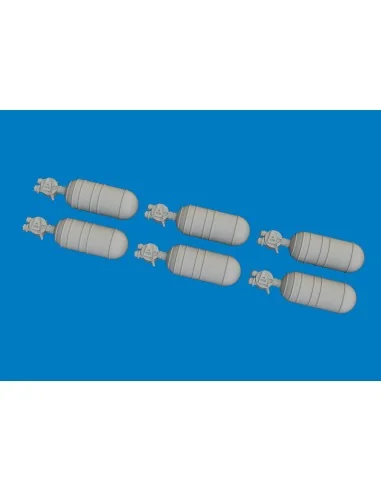 [NO_DESC] WWII USAAF oxygen cylinder A-6 PRINT, 1/72 - Eduard Acces...