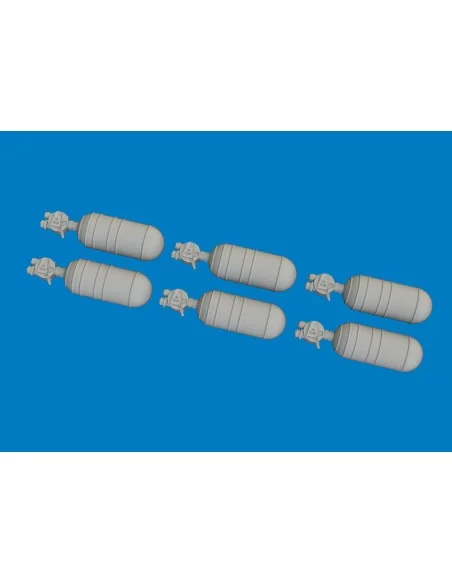 WWII USAAF oxygen cylinder A-6 PRINT, 1/72 - Eduard Accessories 672396
