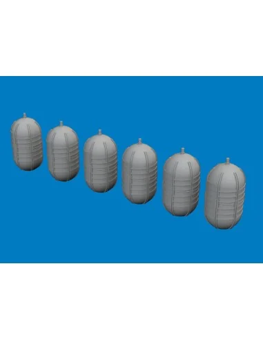 WWII USAAF oxygen tank G-1 PRINT, 1/72 - Eduard Accessories 672397