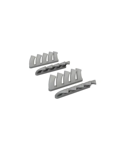 Mosquito exhaust stacks PRINT TAMIYA, 1/72 - Eduard Accessories 672404