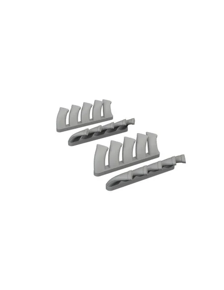 Mosquito exhaust stacks PRINT TAMIYA, 1/72 - Eduard Accessories 672404