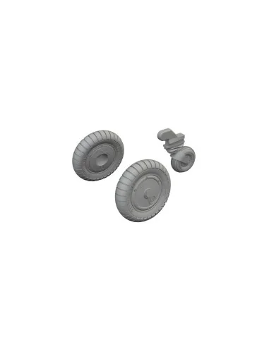Bf 109G-6 wheels TAMIYA, 1/72 - Eduard Accessories 672405