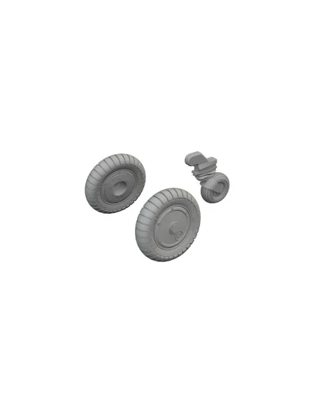 Bf 109G-6 wheels TAMIYA, 1/72 - Eduard Accessories 672405