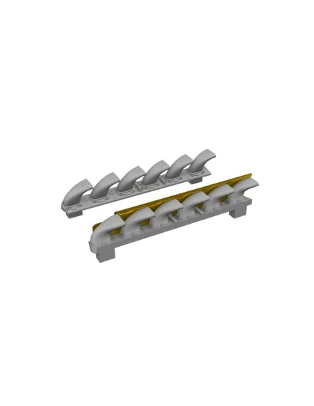 [NO_DESC] Bf 109G-6 exhaust stacks PRINT TAMIYA, 1/72 - Eduard Acce...