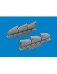 [NO_DESC] Spitfire Mk.V three-stacks exhaust rounded PRINT TAMIYA, ...