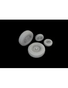 E-2C wheels HELLER, 1/72 - Eduard Accessories 672416