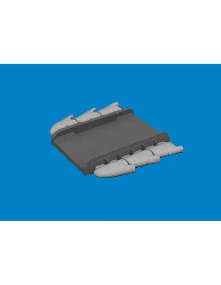 [NO_DESC] Spitfire Mk.I/II/V three-stacks exhaust rounded PRINT for...