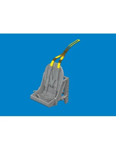 Spitfire Mk.I/II/V metal seat w/ integral belts PRINT for IBG, 1/72...