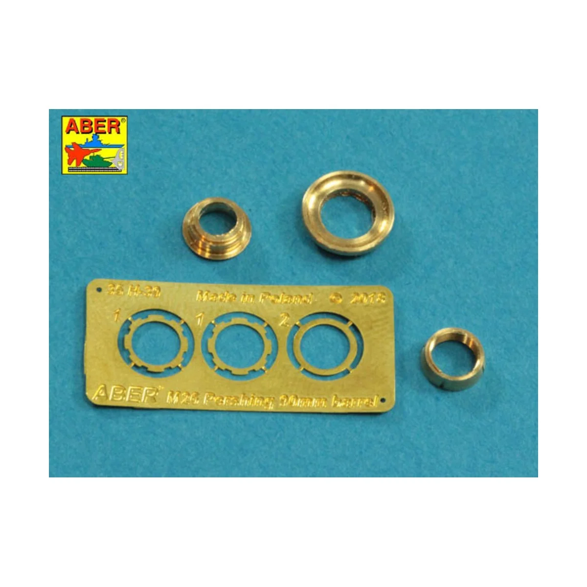 U.S 90 mm M3 barrel with muzzle brake for T26E3, Pershing, 1/35 - A...