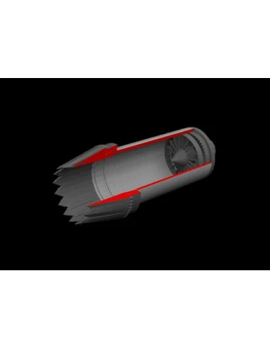 [NO_DESC] F-35C exhaust nozzle PRINT for Tamiya, 1/72 - Eduard Acce...