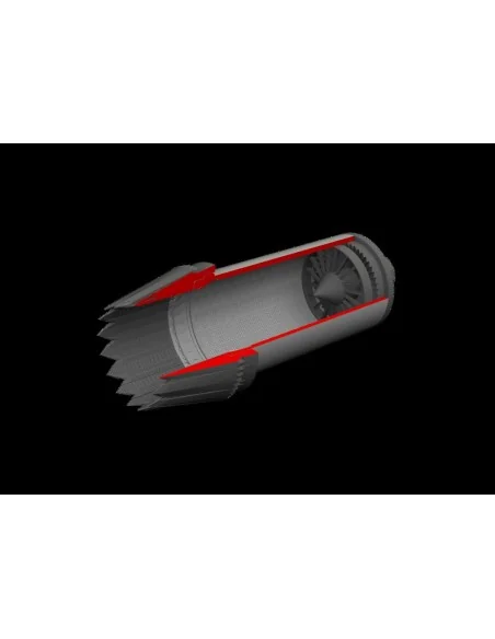 F-35C exhaust nozzle PRINT for Tamiya, 1/72 - Eduard Accessories 67...