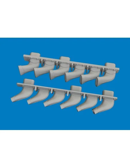 [NO_DESC] Spitfire Mk.V six-stacks exhaust fishtail PRINT for Eduar...