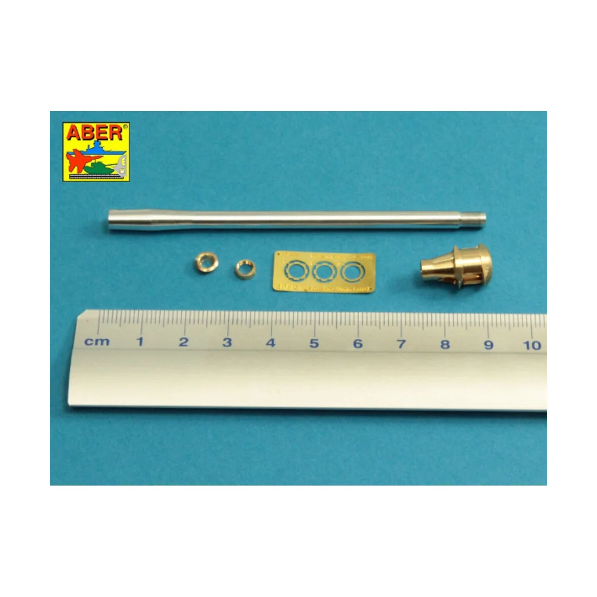 U.S 90 mm M3 barrel with muzzle brake for T26E3, Pershing, 1/35 - A...