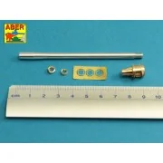 U.S 90 mm M3 barrel with muzzle brake for T26E3, Pershing, 1/35 - A...