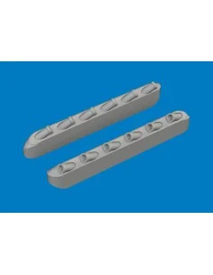 [NO_DESC] P-51D exhaust stacks w/ fairing PRINT for Arma Hobby, 1/7...