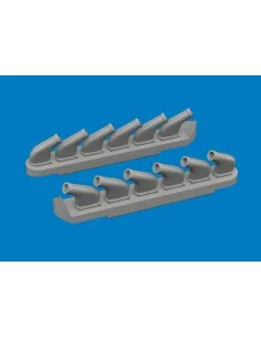 P-51D exhaust stacks PRINT for Arma Hobby, 1/72 - Eduard Accessorie...