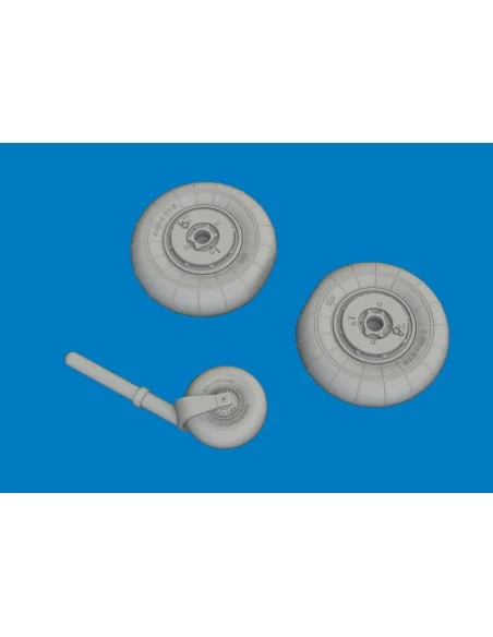 Bf 109K-4 wheels for Eduard, 1/72 - Eduard Accessories 672454