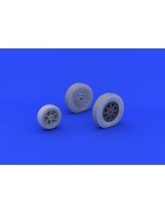 P-39 wheels late for KittyHawk, 1/32 - Eduard Accessories 632073