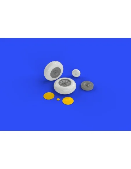 P-40 wheels w/pattern for Hasegawa, 1/32 - Eduard Accessories 632080