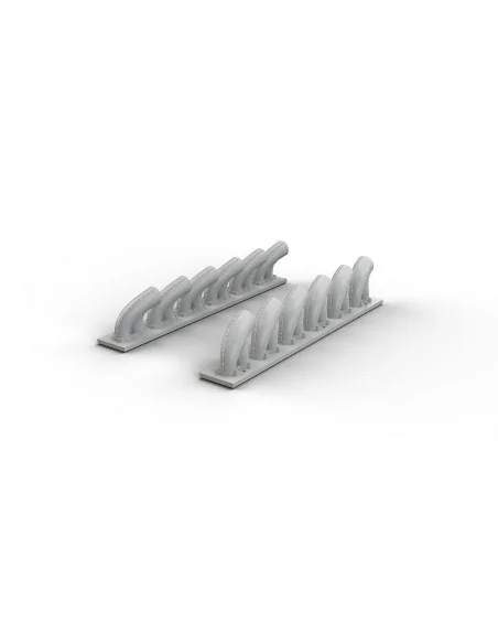 P-39Q/N exhaust stacks for KittyHawk, 1/32 - Eduard Accessories 632081