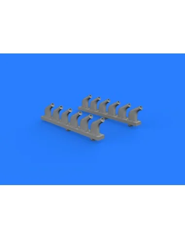 P-51D exhaust stacks for Revell, 1/32 - Eduard Accessories 632118