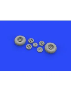 [NO_DESC] Spitfire Mk.IX wheels 4spoke w/pattern for Tamiya, 1/32 -... 2