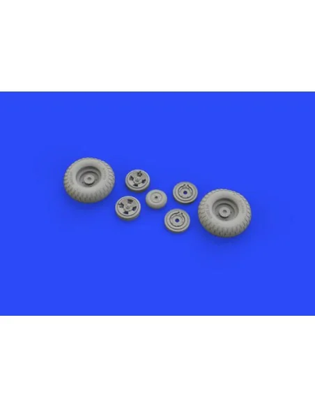 Spitfire Mk.IX wheels 4spoke w/pattern for Tamiya, 1/32 - Eduard Ac...