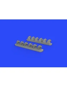 P-40E exhaust stacks for Hasegawa, 1/32 - Eduard Accessories 632135