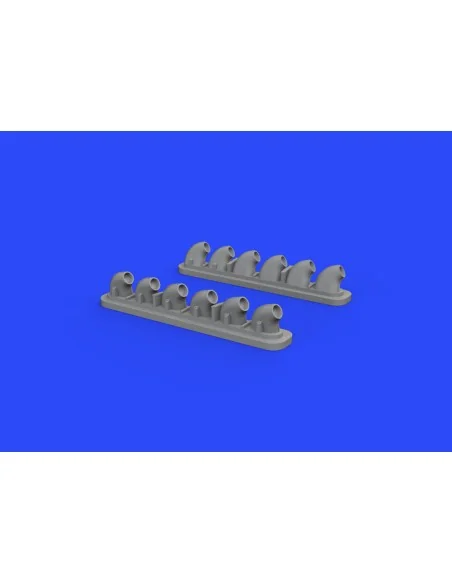 P-40E exhaust stacks for Hasegawa, 1/32 - Eduard Accessories 632135