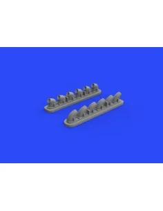 P-40E exhaust stacks for Hasegawa, 1/32 - Eduard Accessories 632135 2