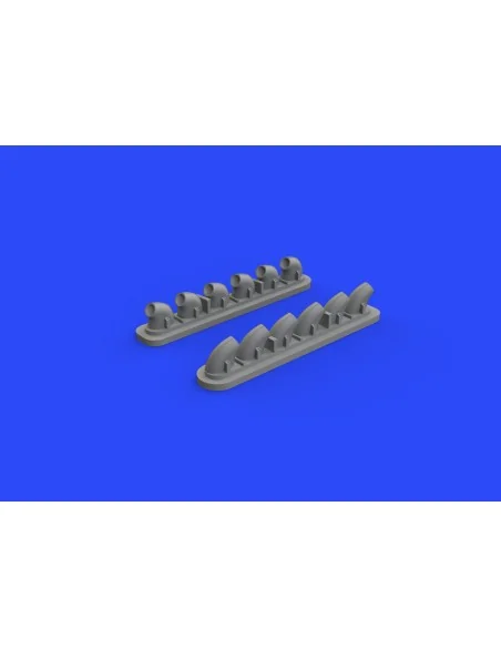 P-40E exhaust stacks for Hasegawa, 1/32 - Eduard Accessories 632135