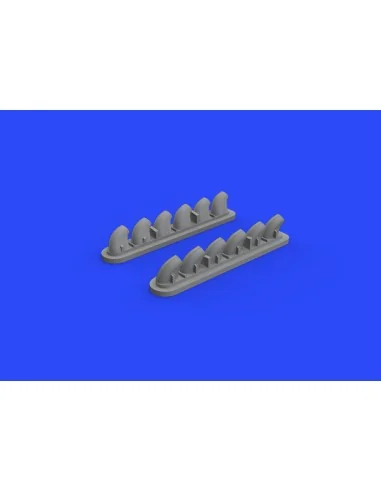 P-40E exhaust stacks for Hasegawa, 1/32 - Eduard Accessories 632135
