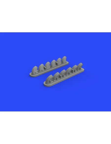 P-40E exhaust stacks for Hasegawa, 1/32 - Eduard Accessories 632135