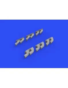 P-40 exhaust stacks fishtail f.Hasegawa, 1/32 - Eduard Accessories ...