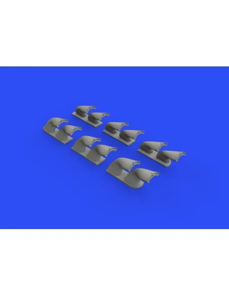 [NO_DESC] P-40 exhaust stacks fishtail f.Hasegawa, 1/32 - Eduard Ac...