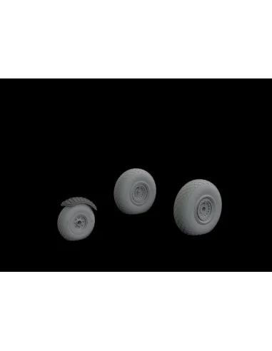 B-24 wheels (8spoke front wheel) for Hobby Boss, 1/32 - Eduard Acce...