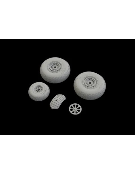B-24 wheels (8spoke front wheel) for Hobby Boss, 1/32 - Eduard Acce...