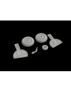 Bf 108 wheels for Eduard, 1/32 - Eduard Accessories 632150 2