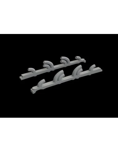Yak-9T exhaust stacks PRINT for ICM, 1/32 - Eduard Accessories 632182