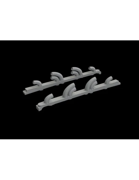 Yak-9T exhaust stacks PRINT for ICM, 1/32 - Eduard Accessories 632182